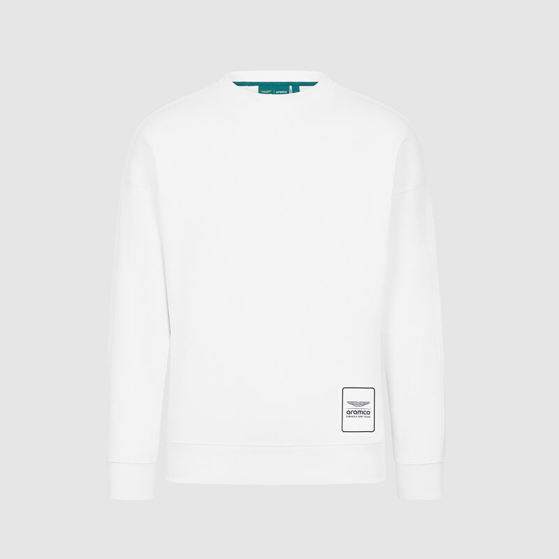 AMF1 FW LOGO CREW SWEAT - white