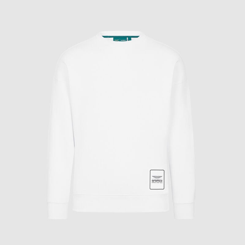 AMF1 FW LOGO CREW SWEAT - white
