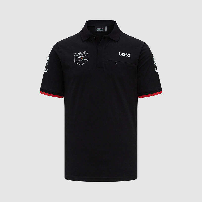 PORSCHE FE RP MENS TEAM POLO - black