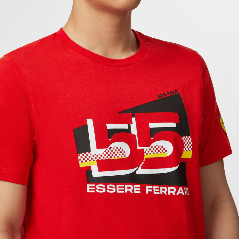 SF FW MENS DRIVER TEE - red-sainz