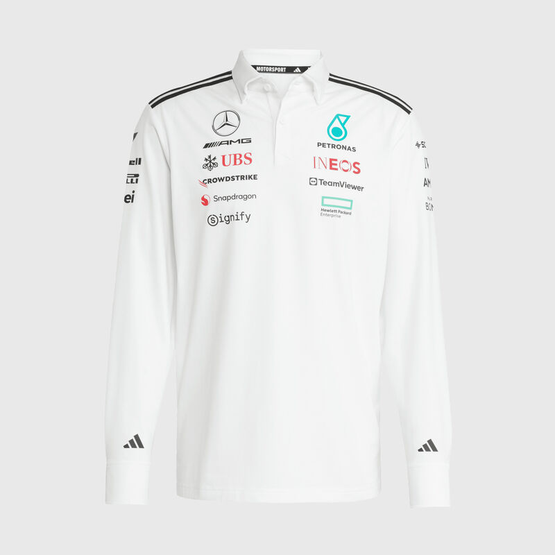 MAPF1 RP MENS TEAM LS POLO - white