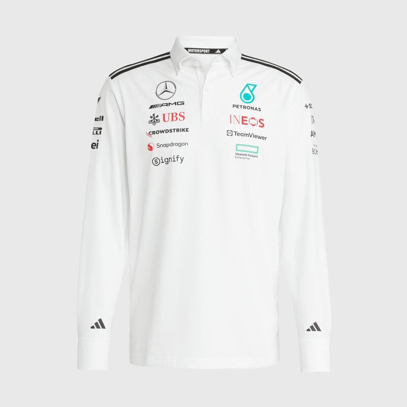 MAPF1 RP MENS TEAM LS POLO - white