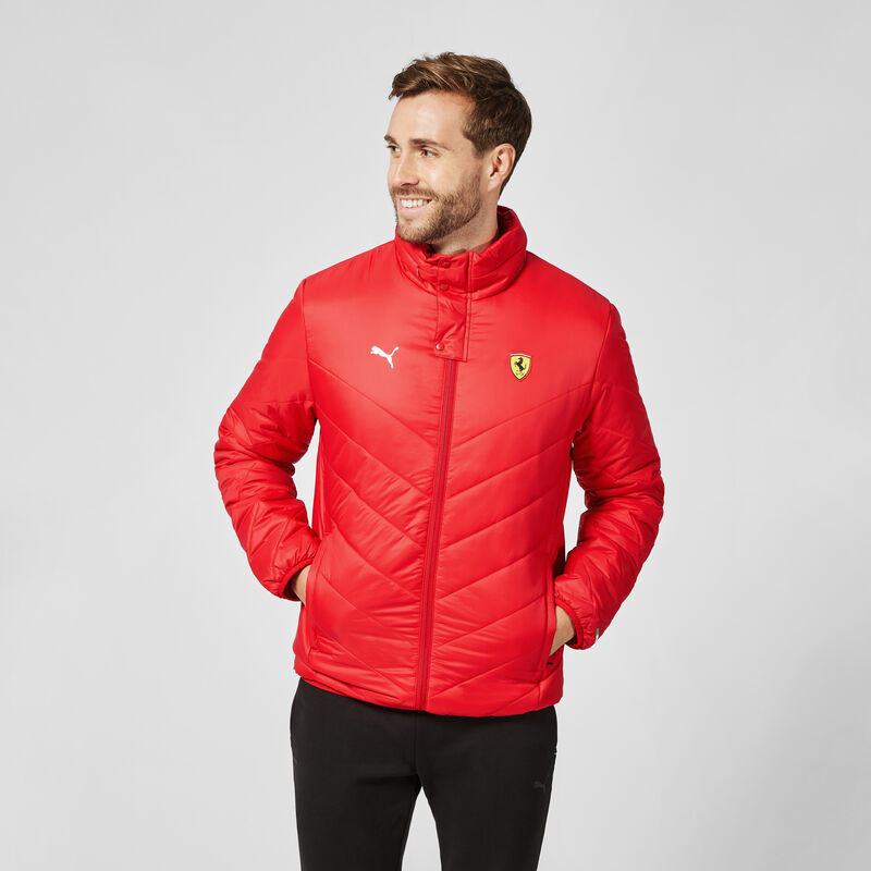 SF PU FW MENS PADDED JACKET - red