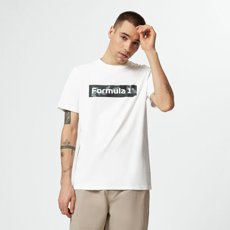 F1 FW CAMO TEE - white