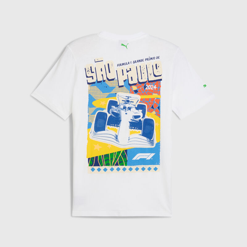 F1 FW MENS BRAZIL TEE - white