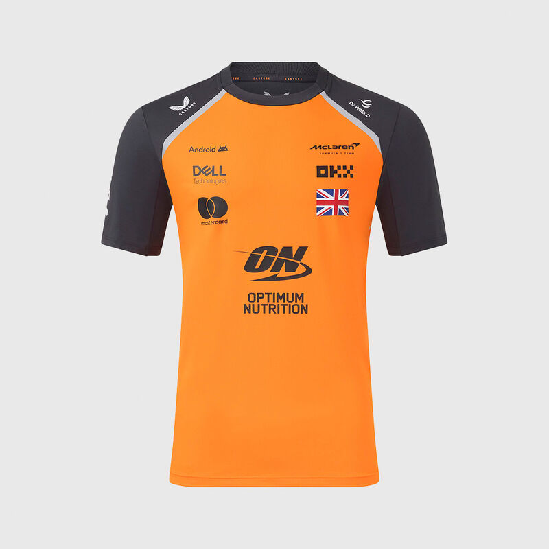 2025 Lando Norris Driver T-shirt 2025 - McLaren F1 - Orange XXL for males - 5063455604358 - Fuel For Fans F1 Merchandise store