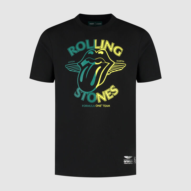 Rolling Stones T-shirt 2025 - Aston Martin F1 Team - Black XS for males - 8719203620183 - Fuel For Fans F1 Merchandise store