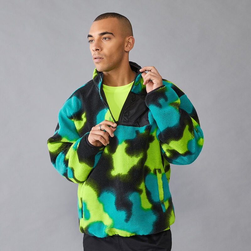 MAPF1 FW SPRAY CAMO SHERPA 1/4 ZIP - multicolor