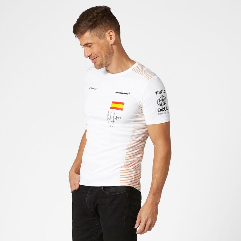 MCLAREN RP MENS SAINZ TEE - white