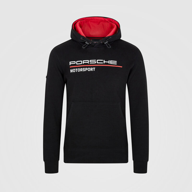 PORSCHE FW MENS HOODED SWEAT  - black