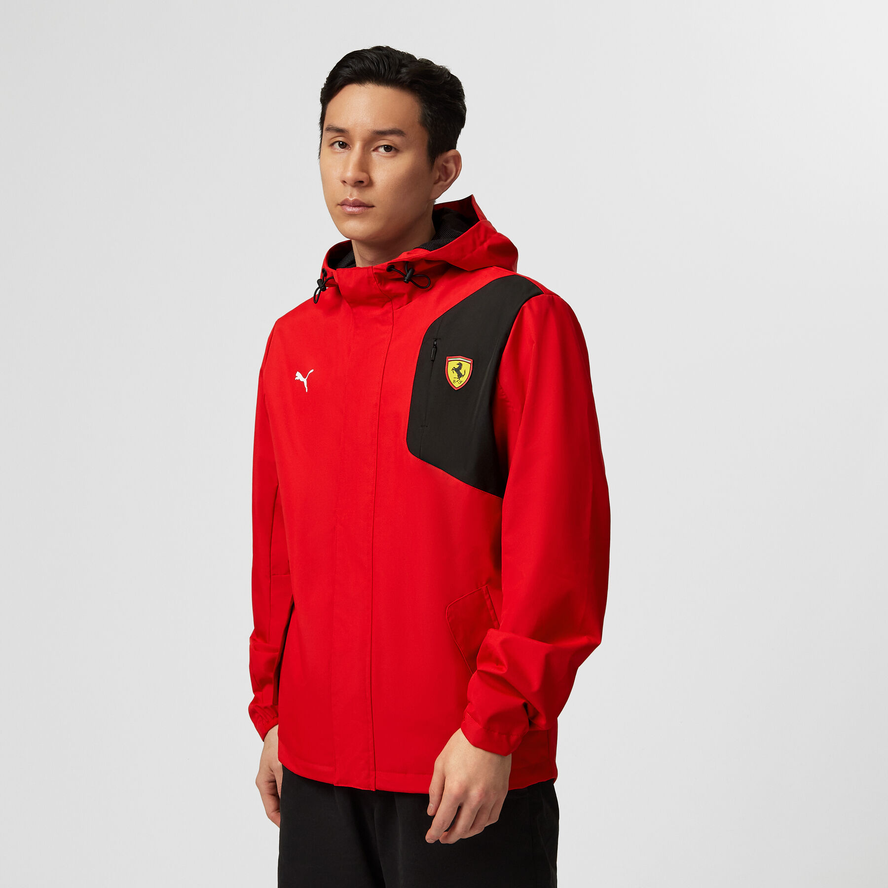Logo Rain Jacket Scuderia Ferrari F1 Fuel For Fans
