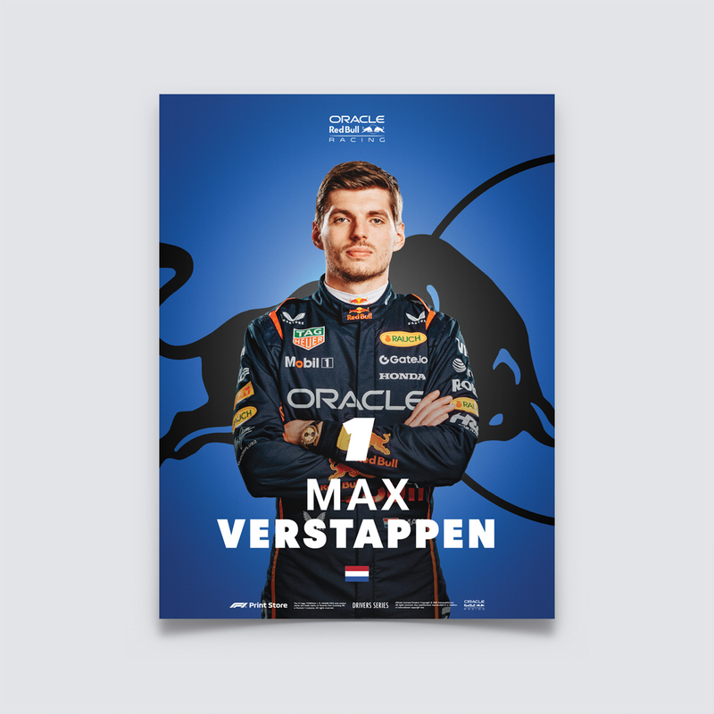 RBR MV 2025 DRIVER POSTER - Dark Blue