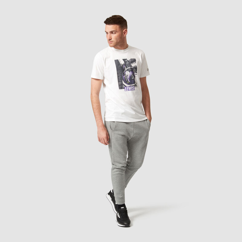 MAPF1 FW MENS LEWIS HELMET TEE - white