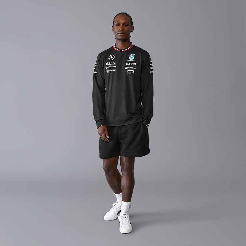 MAPF1 RP MENS LS DRIVER TEE - black