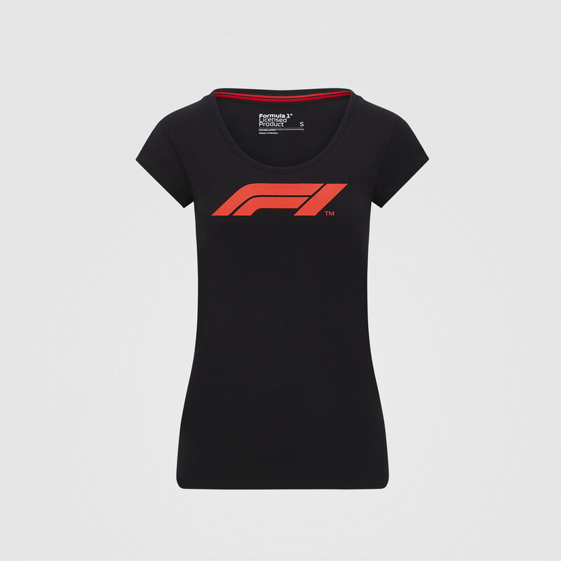 F1 FW WOMENS LARGE LOGO TEE - black