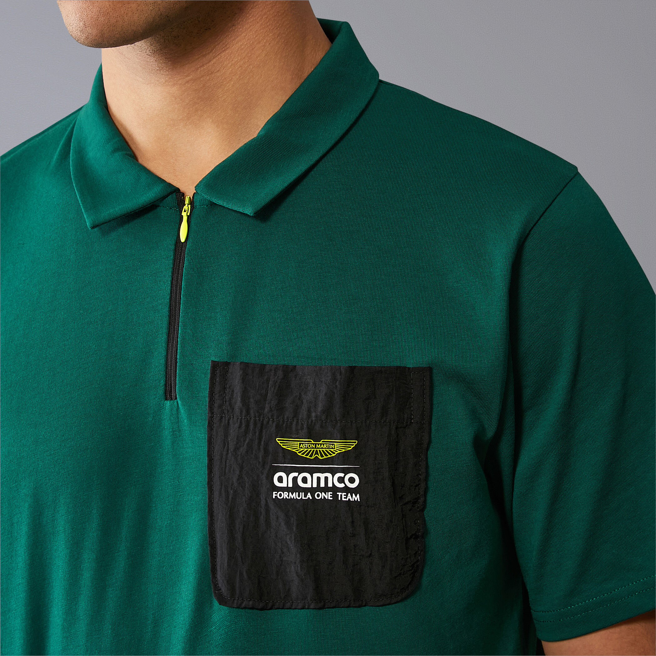 Pocket Logo Polo Aston Martin F1 Team Fuel For Fans