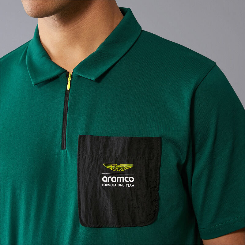 AMF1 FW MENS LIFESTYLE POLO - green