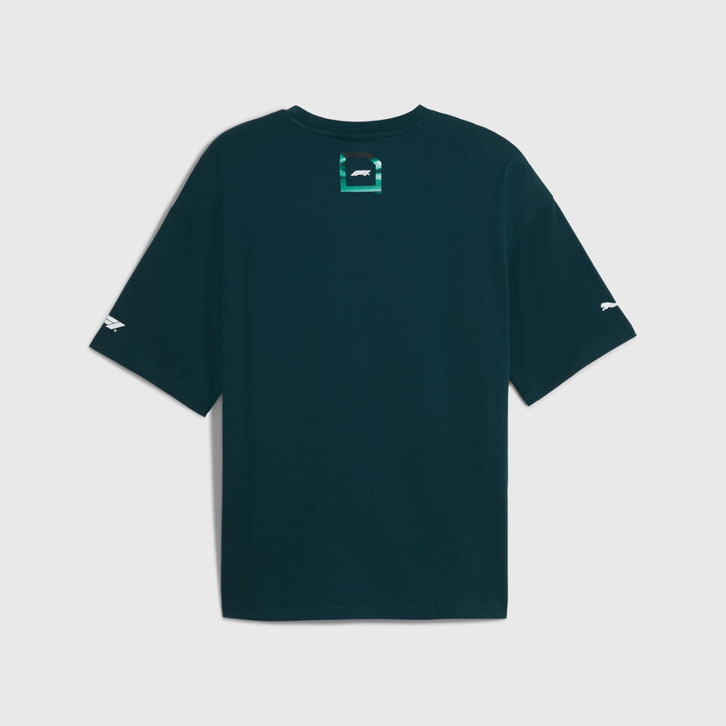 F1 LS 75 YRS RACING TEE - dark green