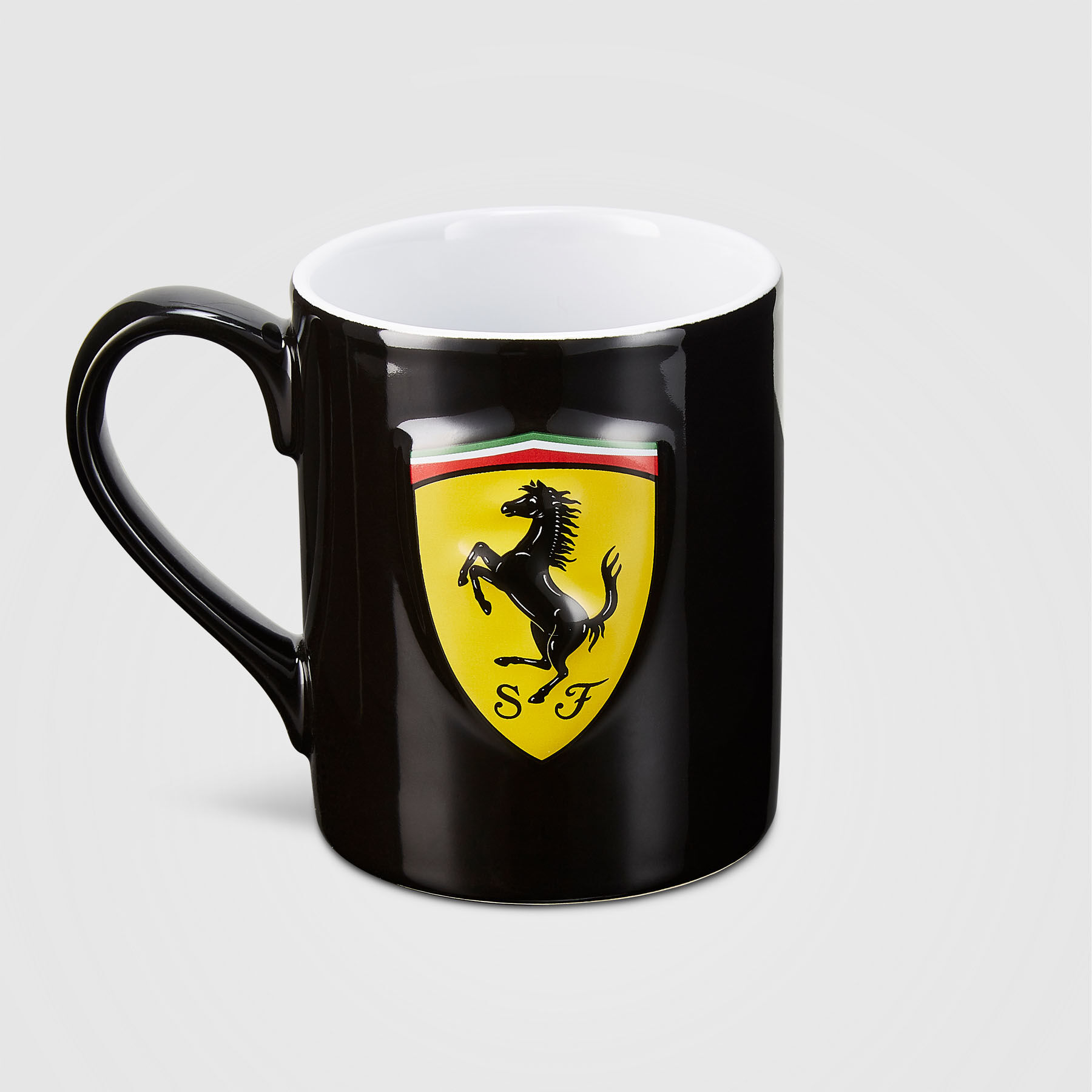 NEW 2020 Scuderia FERRARI F1 Team Scudetto MUG BLACK Tea Coffee Ceramic OFFICIAL 