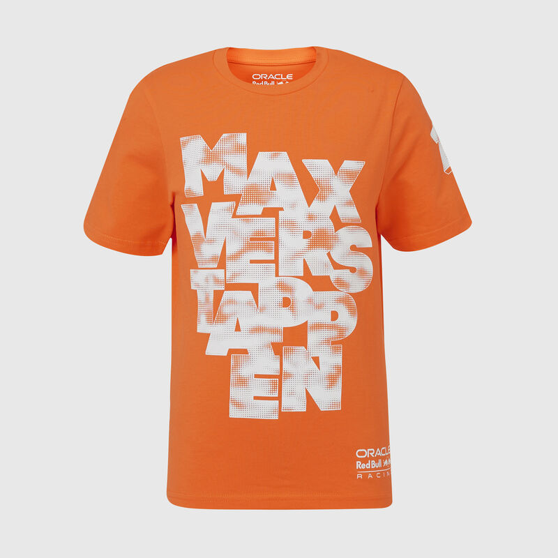 Kids Max Verstappen Expression T-shirt 2024 - Red Bull Racing - Orange 152 - 5063234411078 - Fuel For Fans F1 Merchandise store