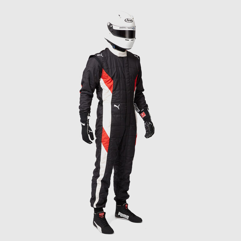 PU RW UNISEX FIA PODIO RACESUIT - black