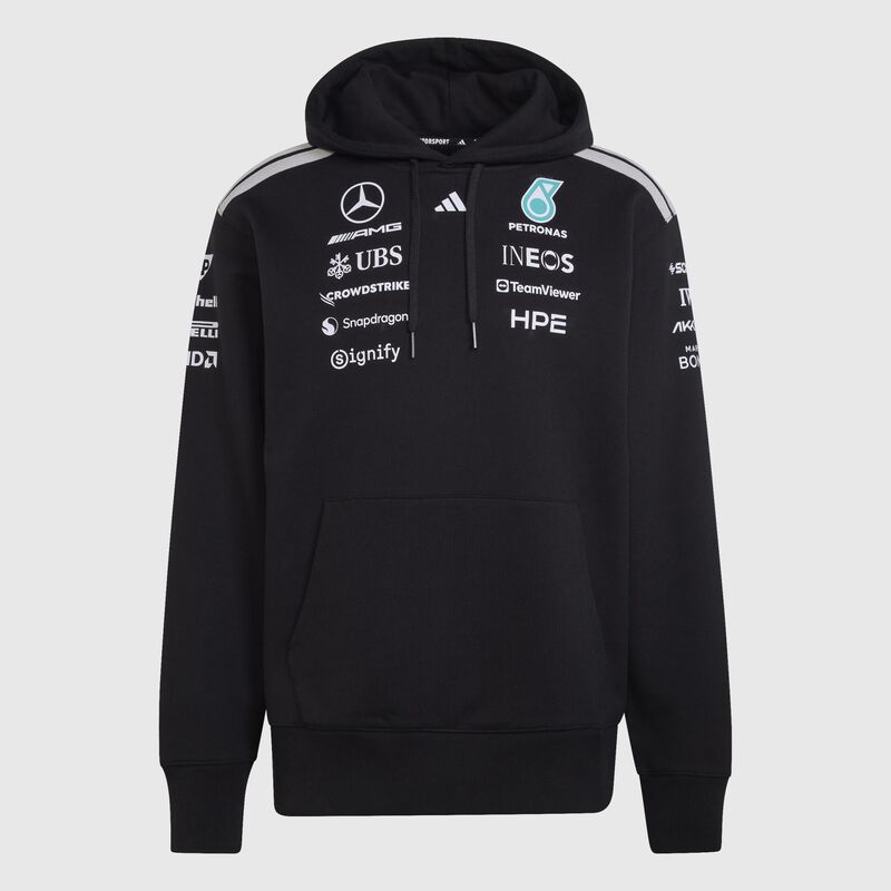 adidas 2026 Team Driver Hoodie 2026 - Mercedes-AMG F1 - Black M for males - 4068819193890 - Fuel For Fans F1 Merchandise store