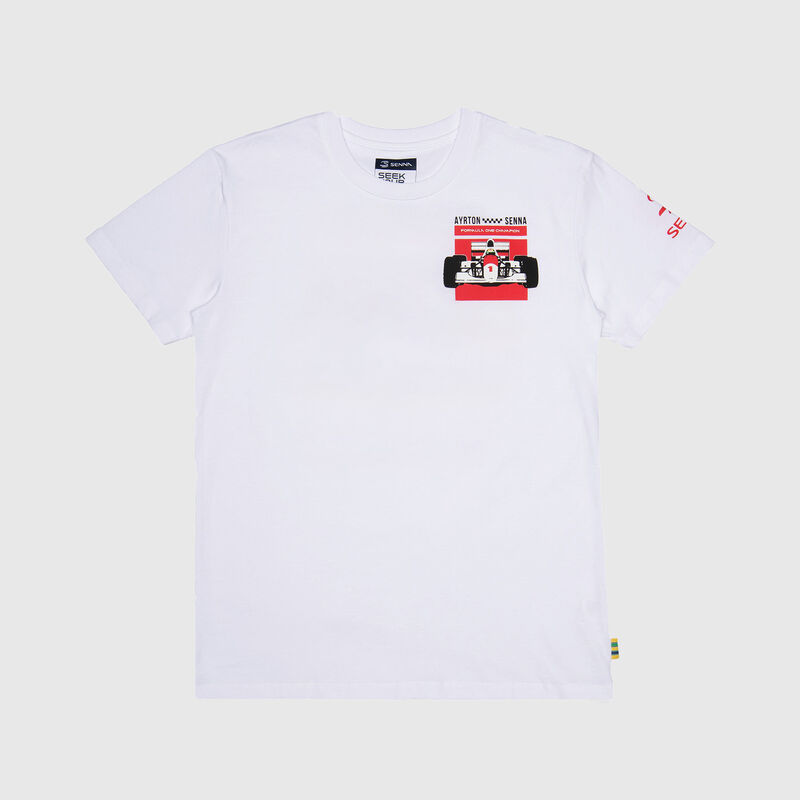 SENNA FW MENS F1 CAR TEE - White