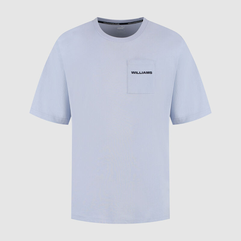 PUMA Oversized T-shirt 2025 - Williams Racing - Light blue XS for males - 8719203488356 - Fuel For Fans F1 Merchandise store