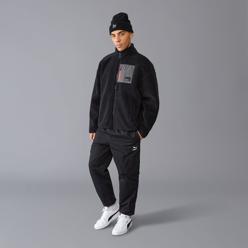 PORSCHE FW UTILITY SHERPA FLEECE - black