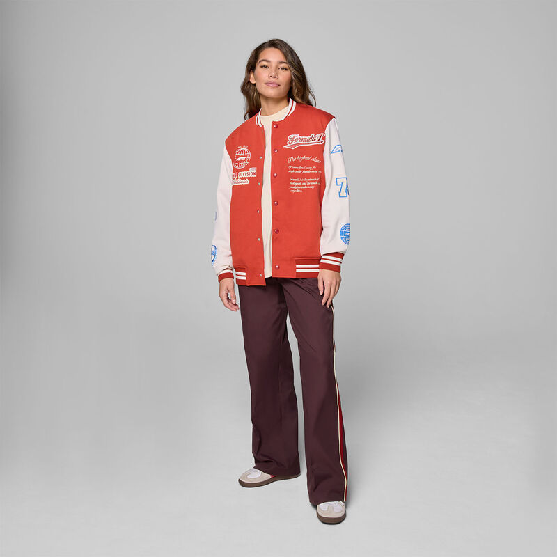 F1 FW HERITAGE VARISITY JACKET - red