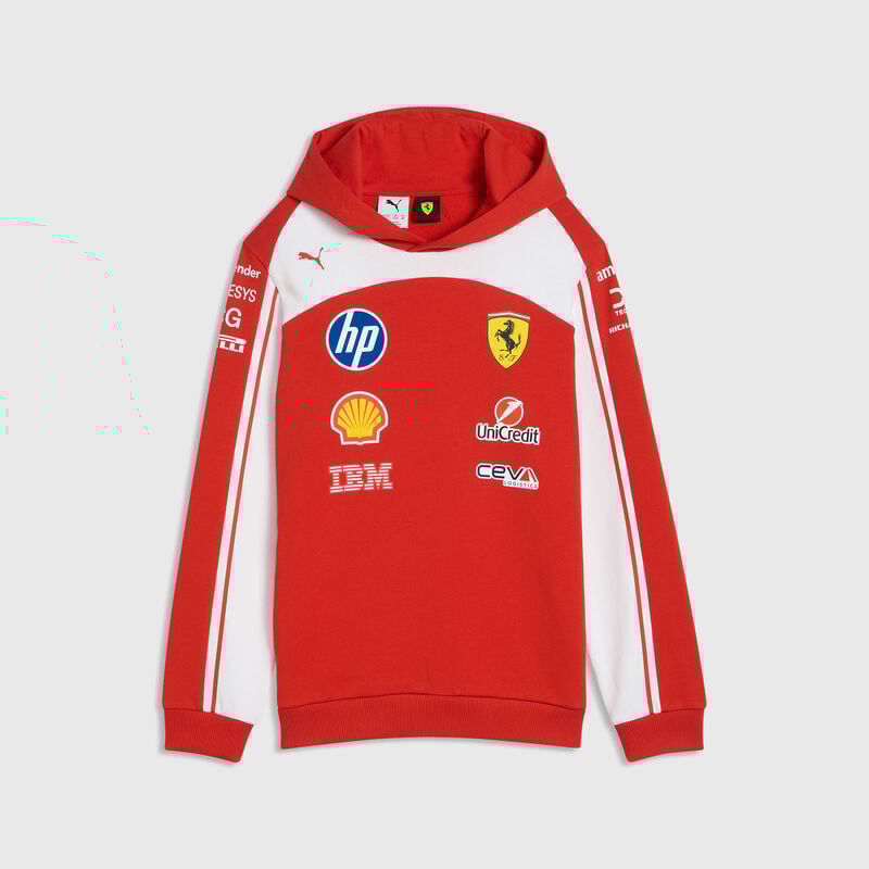 PUMA Kids 2026 Team Hoodie 2026 - Scuderia Ferrari F1 - Puma red 110 - Fuel For Fans F1 Merchandise store