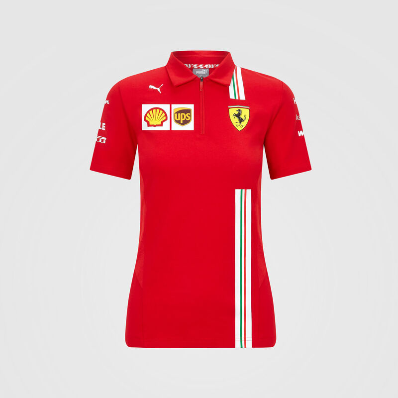 SF RP WOMENS TEAM POLO - red