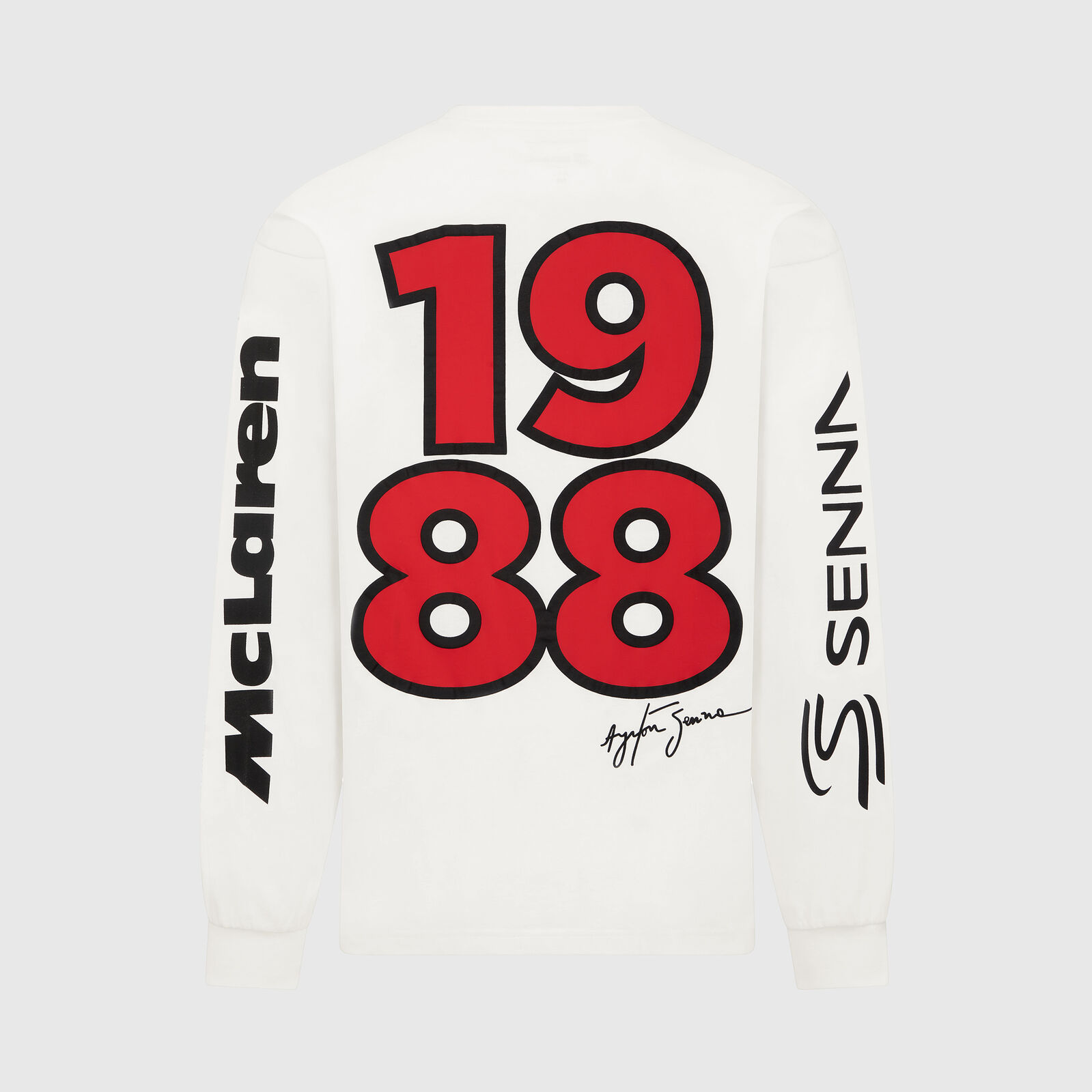 McLaren F1 Long Sleeve Tshirt Ayton Senna Fuel For Fans