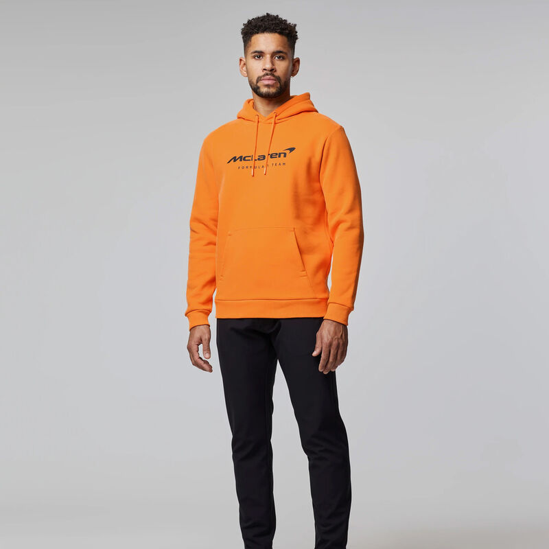 MCLAREN FW ESSENTAILS HOODY - orange