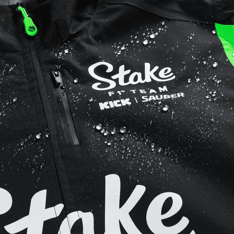 STAKE RP MENS TEAM RAIN JACKET - black