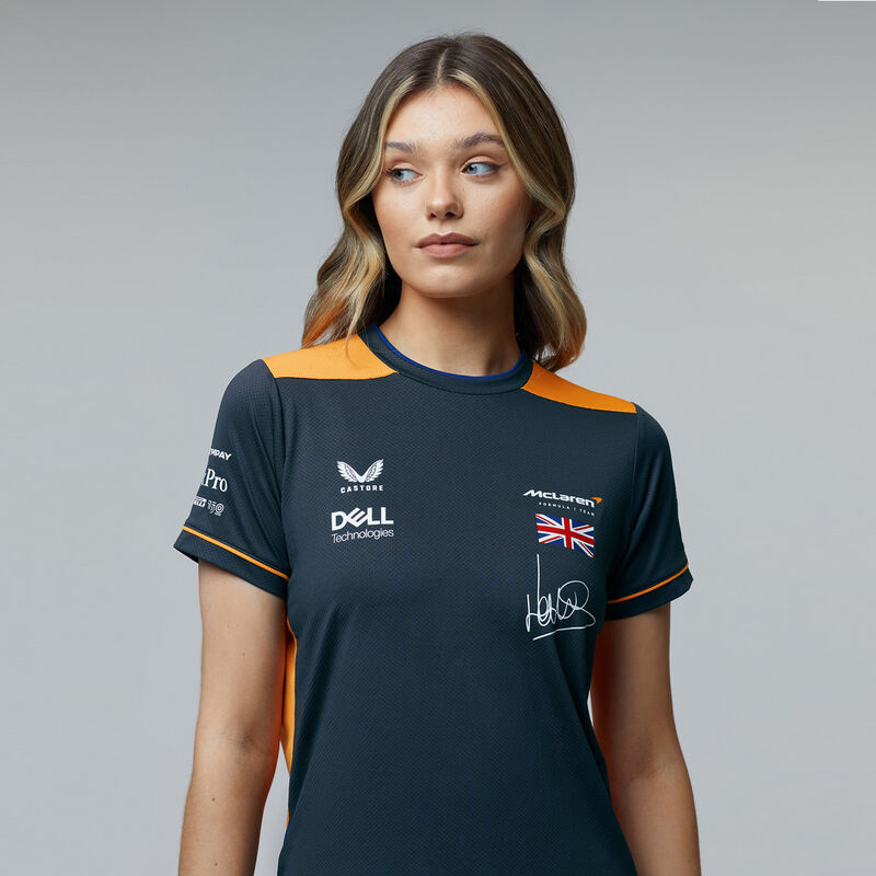 MCLAREN RP WOMENS DRIVERS TEE - NORRIS - Antracit