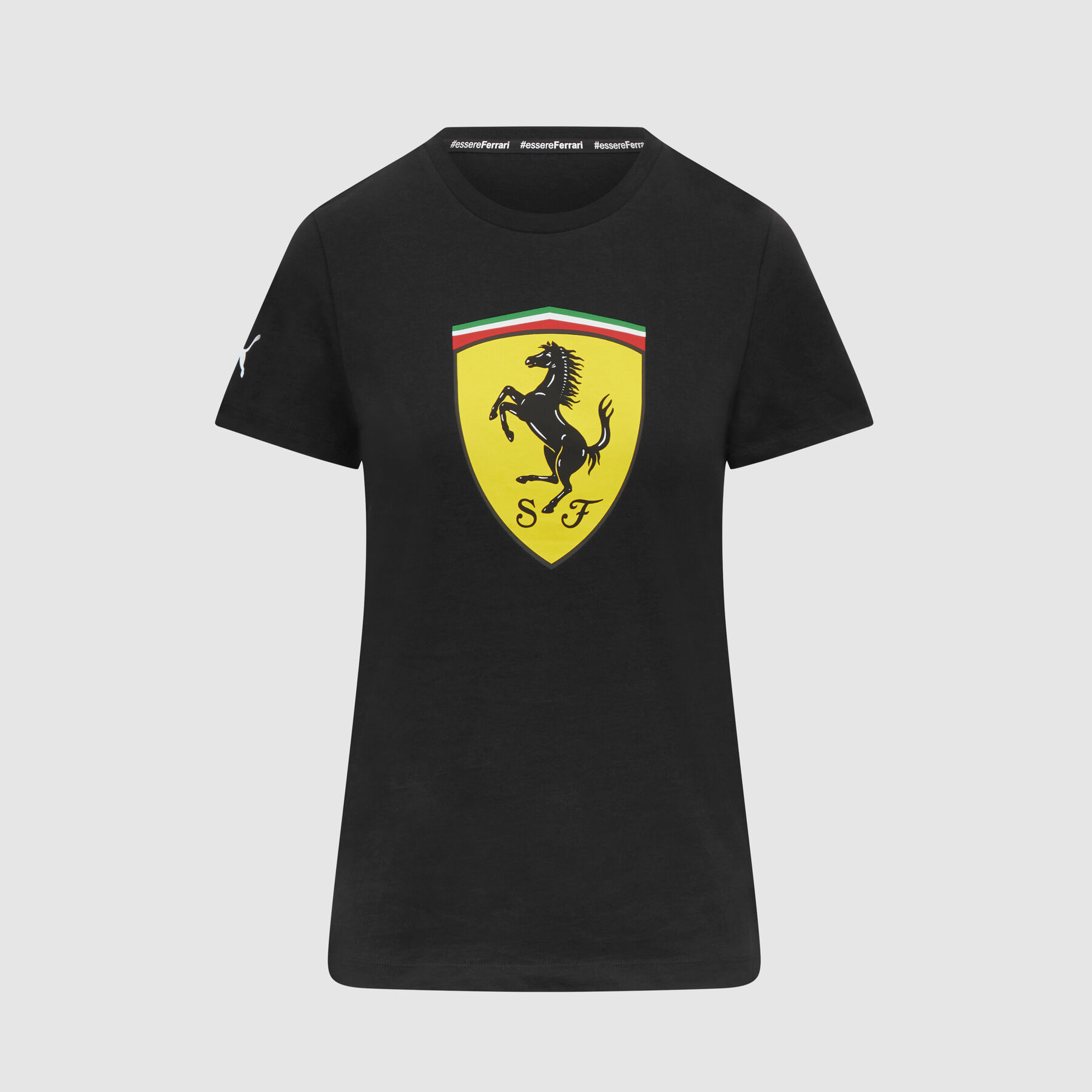 T Shirt mit Wappen fur Damen Scuderia Ferrari F1 Fuel For Fans