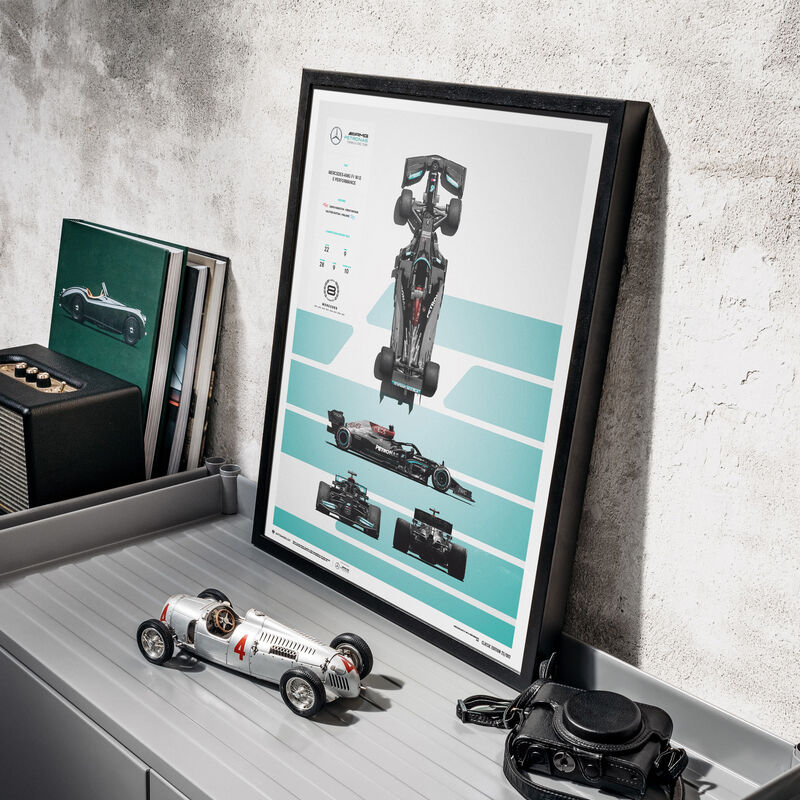MAPF1 TEAM BLUEPRINT 2021 CLASSIC POSTER - multicolor