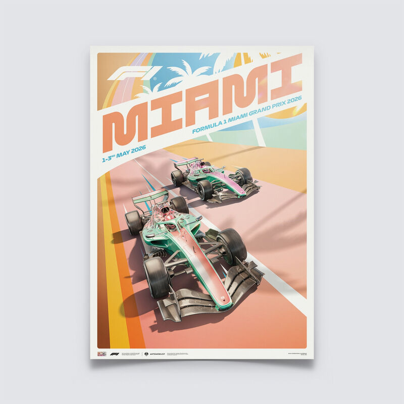 F1 SE MIAMI 2026 LARGE POSTER, ONE SIZE - Multi