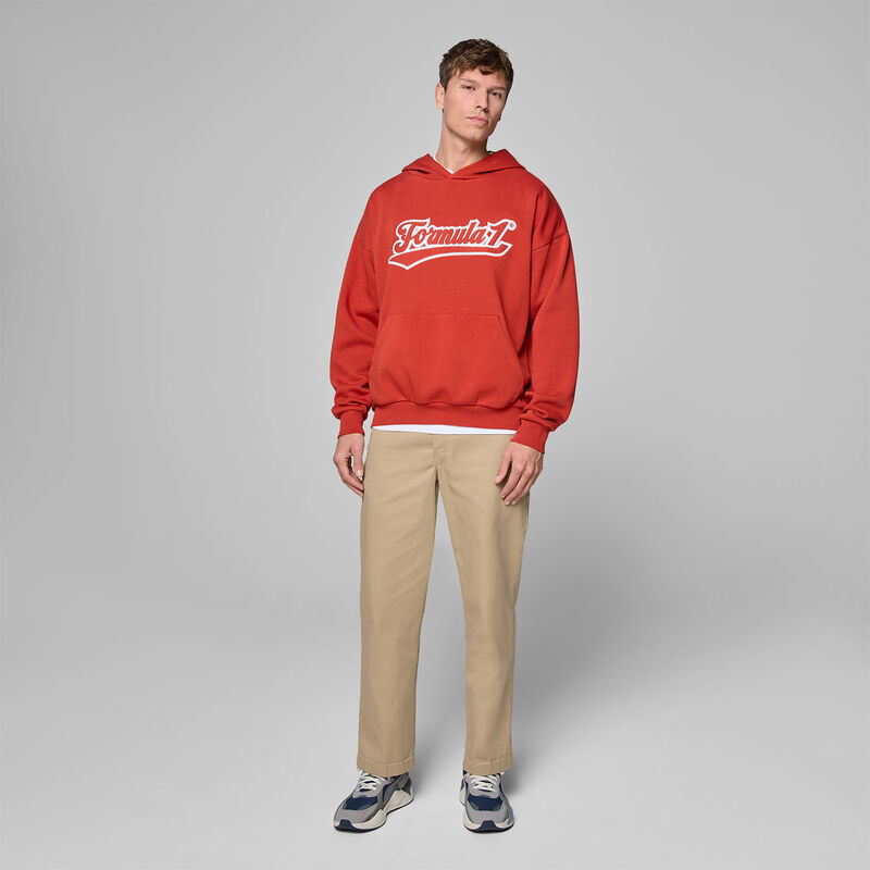 F1 FW HERITAGE GRAPHIC HOODY - red