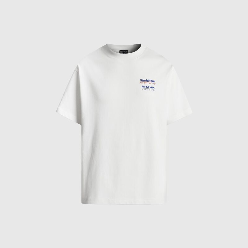 Pepe Jeans World Tour T-shirt 2026 - Red Bull Racing - White L for males - 8447508265289 - Fuel For Fans F1 Merchandise store