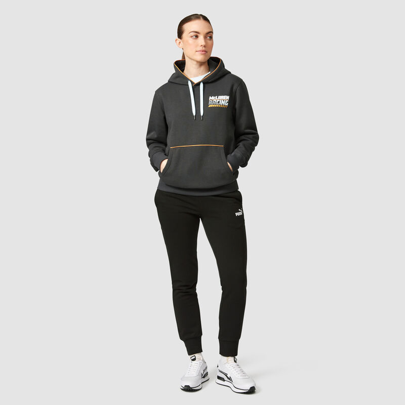 MCLAREN FW GULF RACING HOODED SWEAT - antracit
