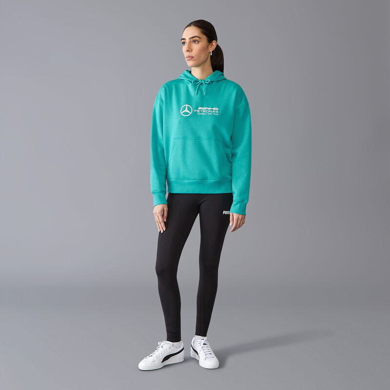 MAPF1 FW WOMENS OVERSIZED LOGO HOODY - real teal