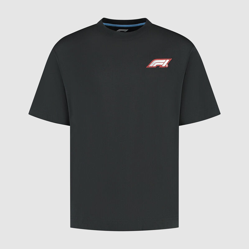 Heritage Logo T-shirt 2025 - F1 Collection - Black XS for males - 8719203597232 - Fuel For Fans F1 Merchandise store