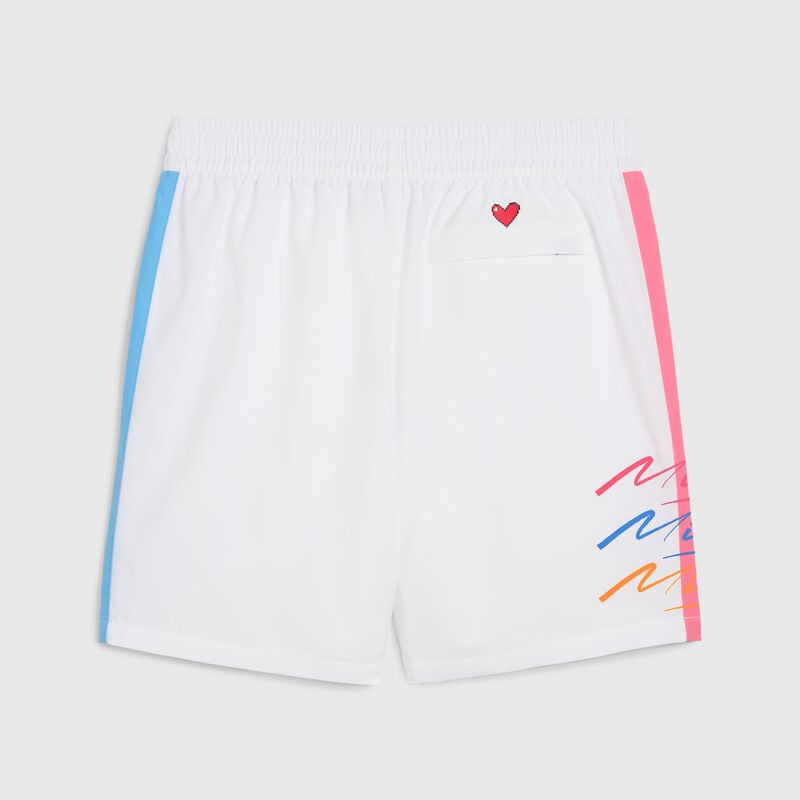SF LS MIAMI T7 SHORTS 8" - white