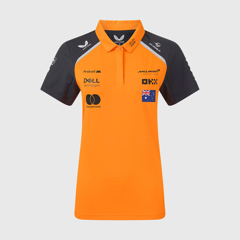 2025 Oscar Piastri driver polo voor dames 2025 - McLaren F1 - oranje XXS voor dames - 5063455411284 - Fuel For Fans F1 Merchandise Shop