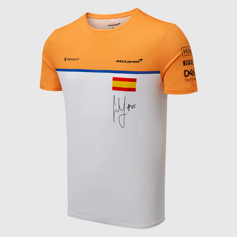 MCLAREN TEAM SAINZ KIDS TEE - white