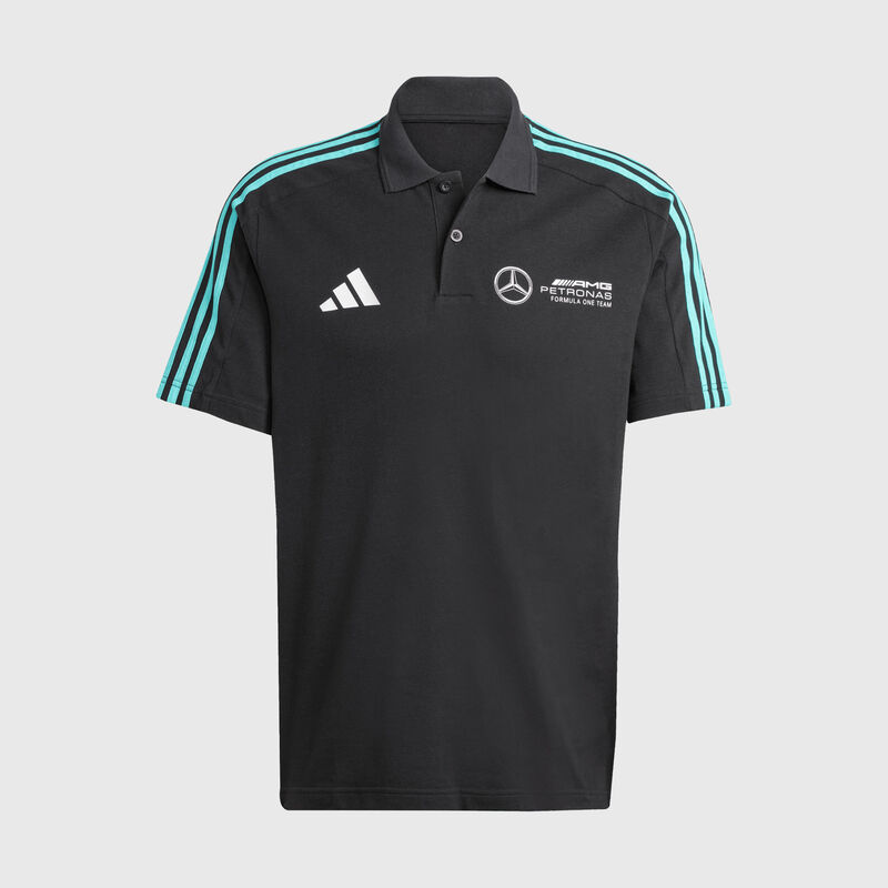adidas DNA Polo 2025 - Mercedes-AMG F1 - Black S for males - 4068802910855 - Fuel For Fans F1 Merchandise store