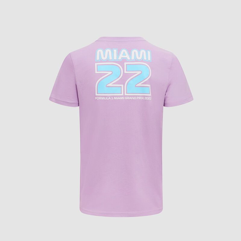 F1 FW MENS PASTEL MIAMI TEE - purple