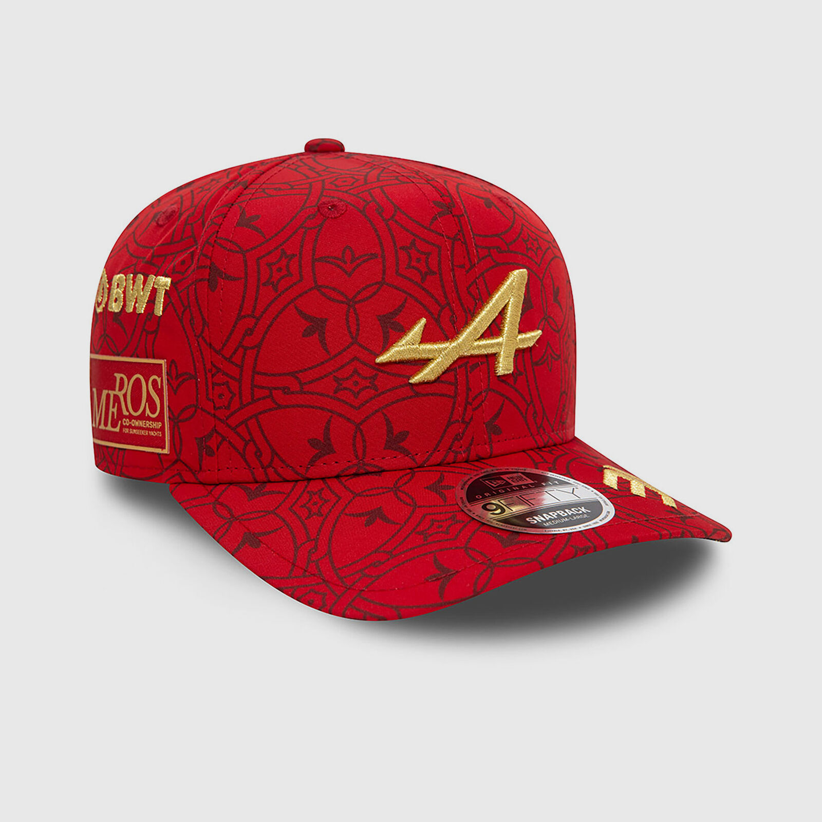 New Era Cappello Ufficiale Alpine F1 Esteban Ocon 9FIFTY Stretch Snap, Blu Navy E Bianco, Con Firma E Numero Pilota - 4